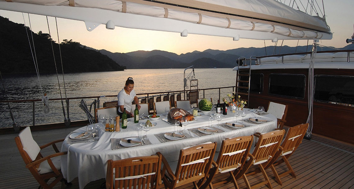 Gourmet Meals Onboard